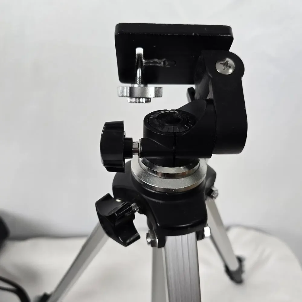 Heiwa Camera Tri-Pod HS-142 Black Silver Adjustable 16